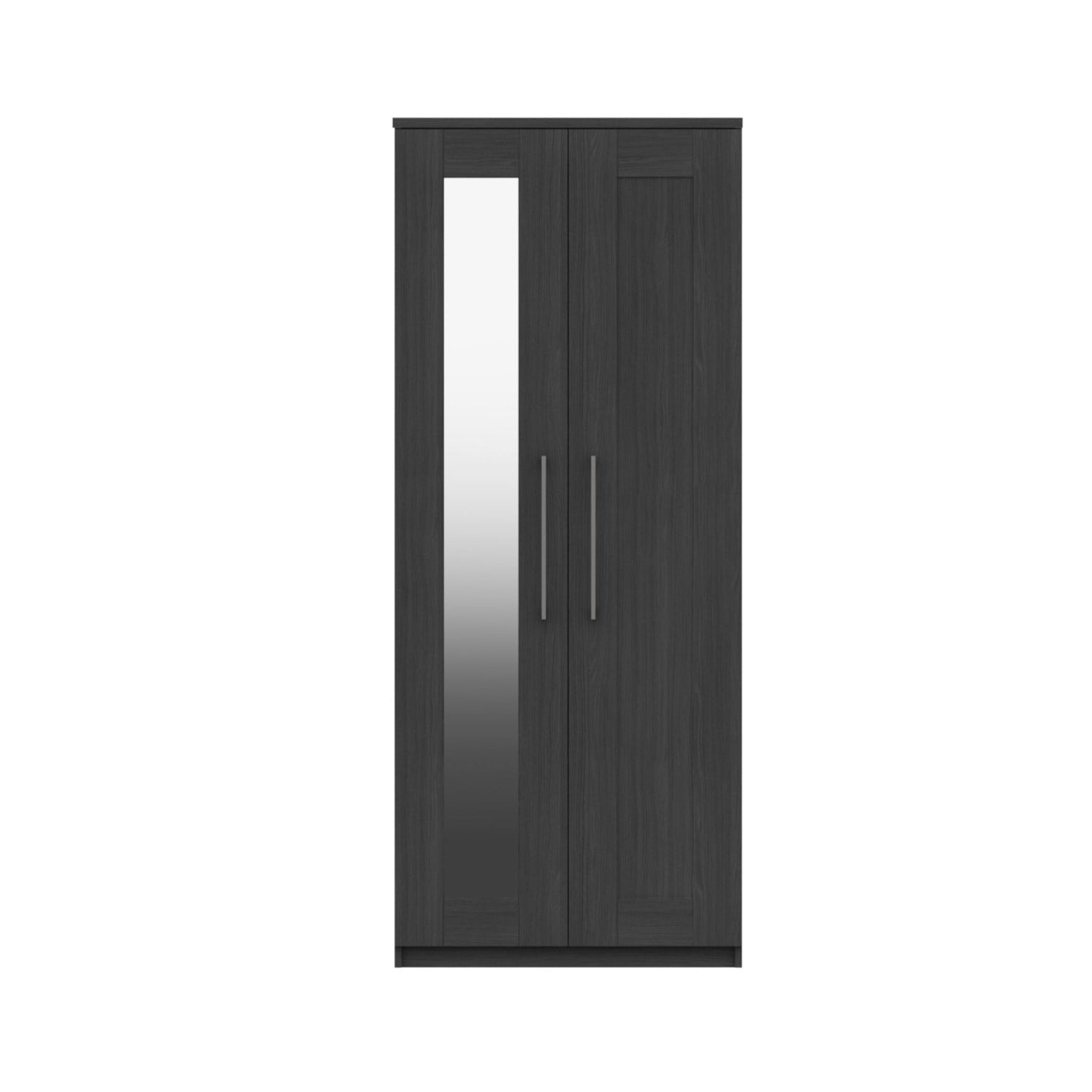Stoke 2 Door Mirrored Wardrobe (Delivered Assembled) - Furniturezone
