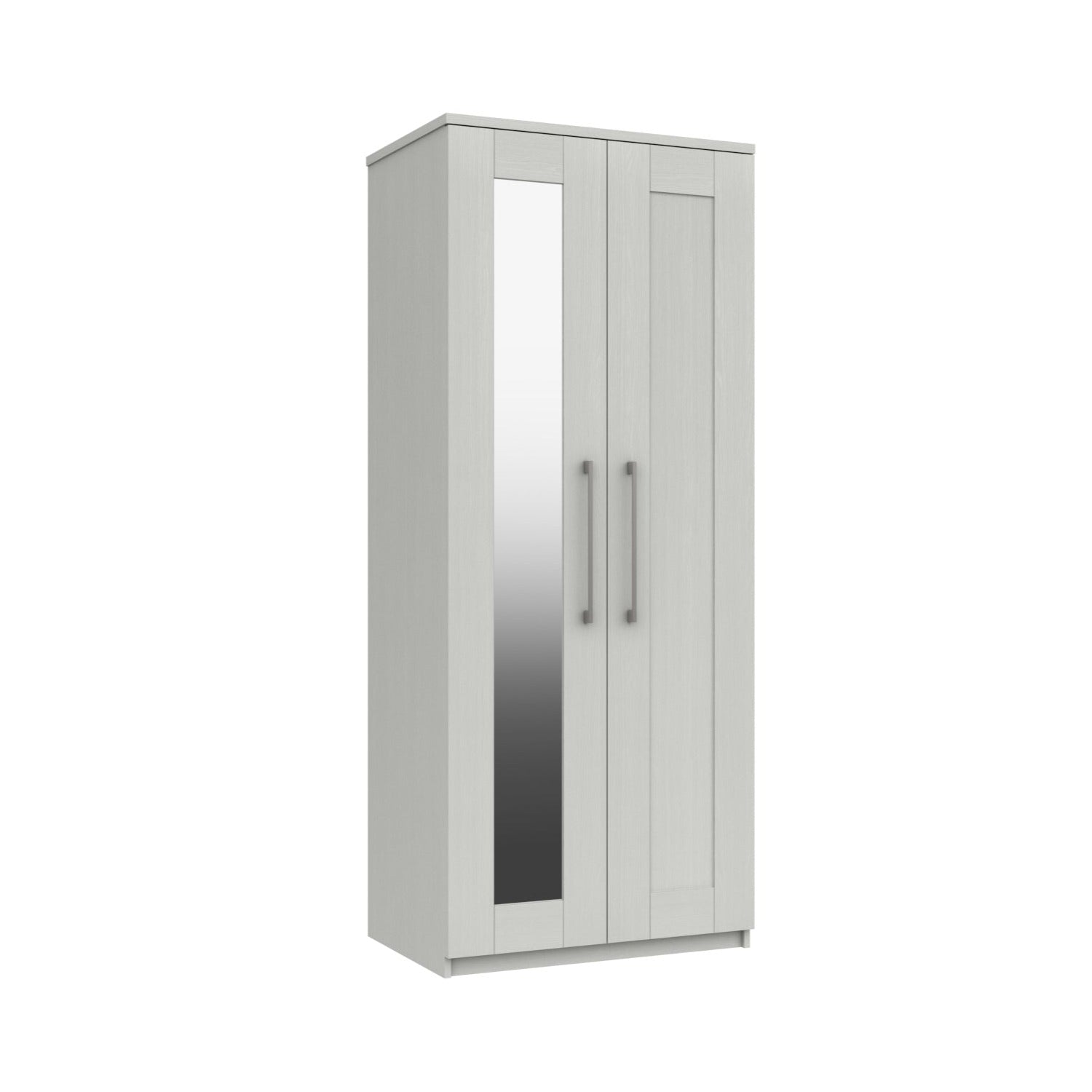 Stoke 2 Door Mirrored Wardrobe (Delivered Assembled) - Furniturezone