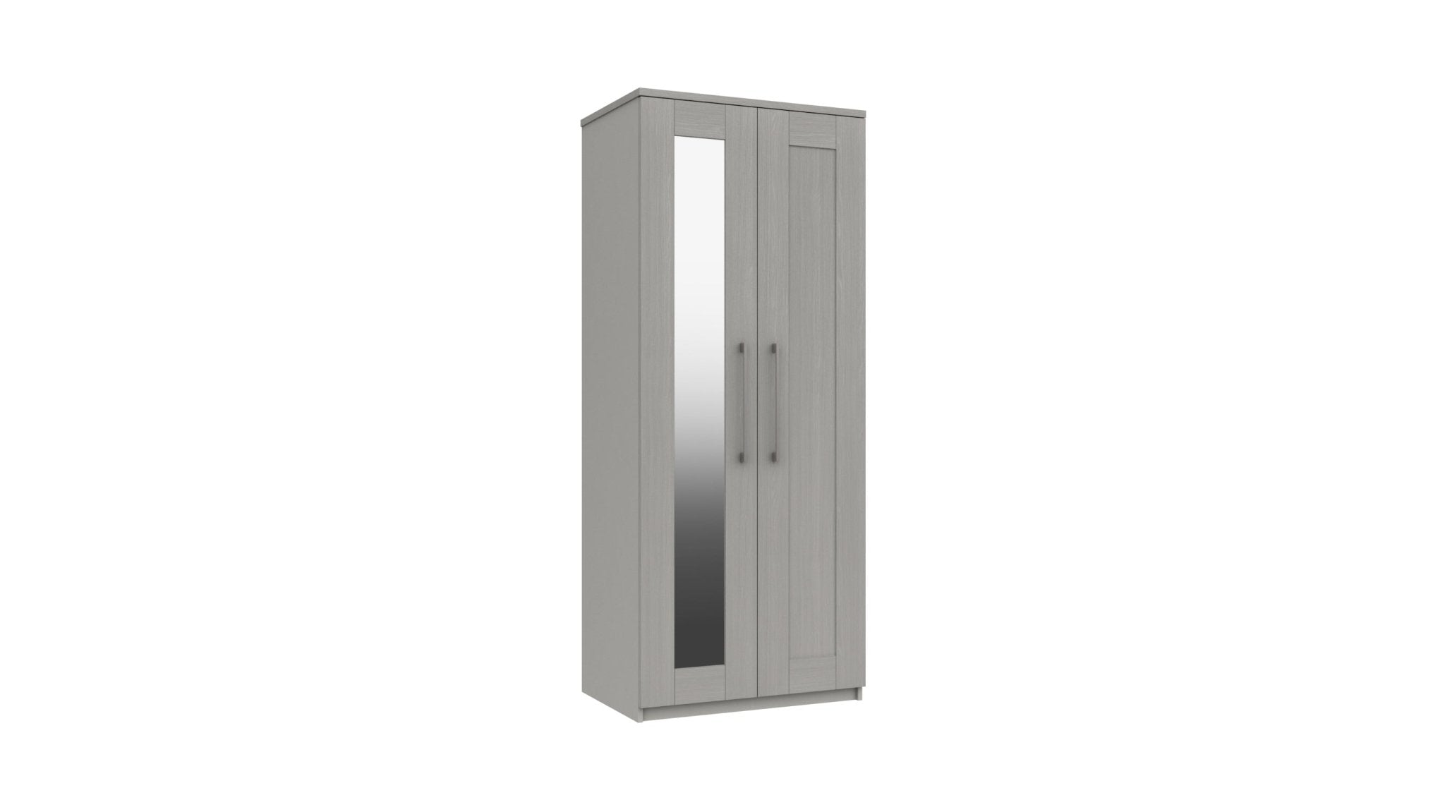 Stoke 2 Door Mirrored Wardrobe (Delivered Assembled) - Furniturezone