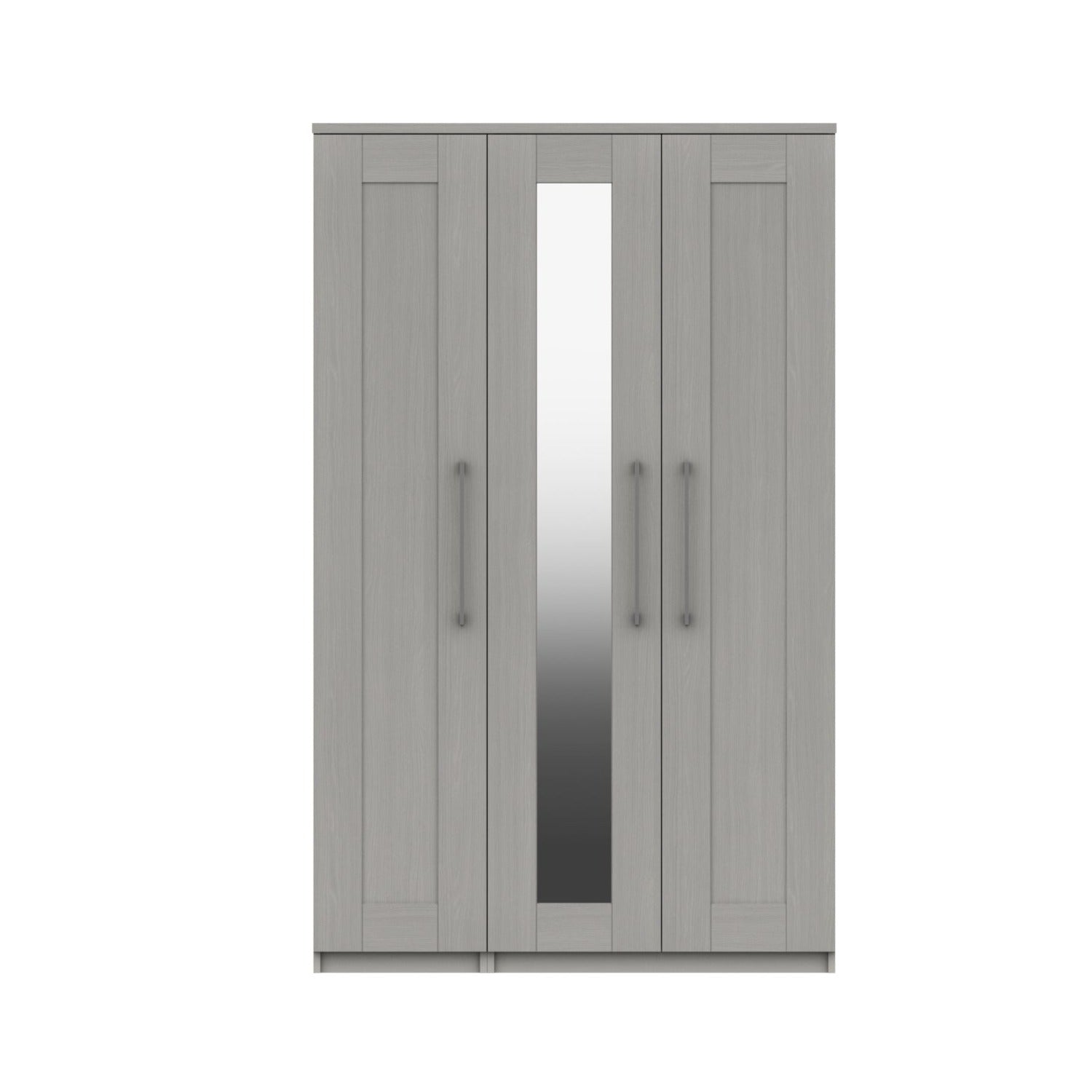 Stoke 3 Door Mirrored Wardrobe (Delivered Assembled) - Furniturezone