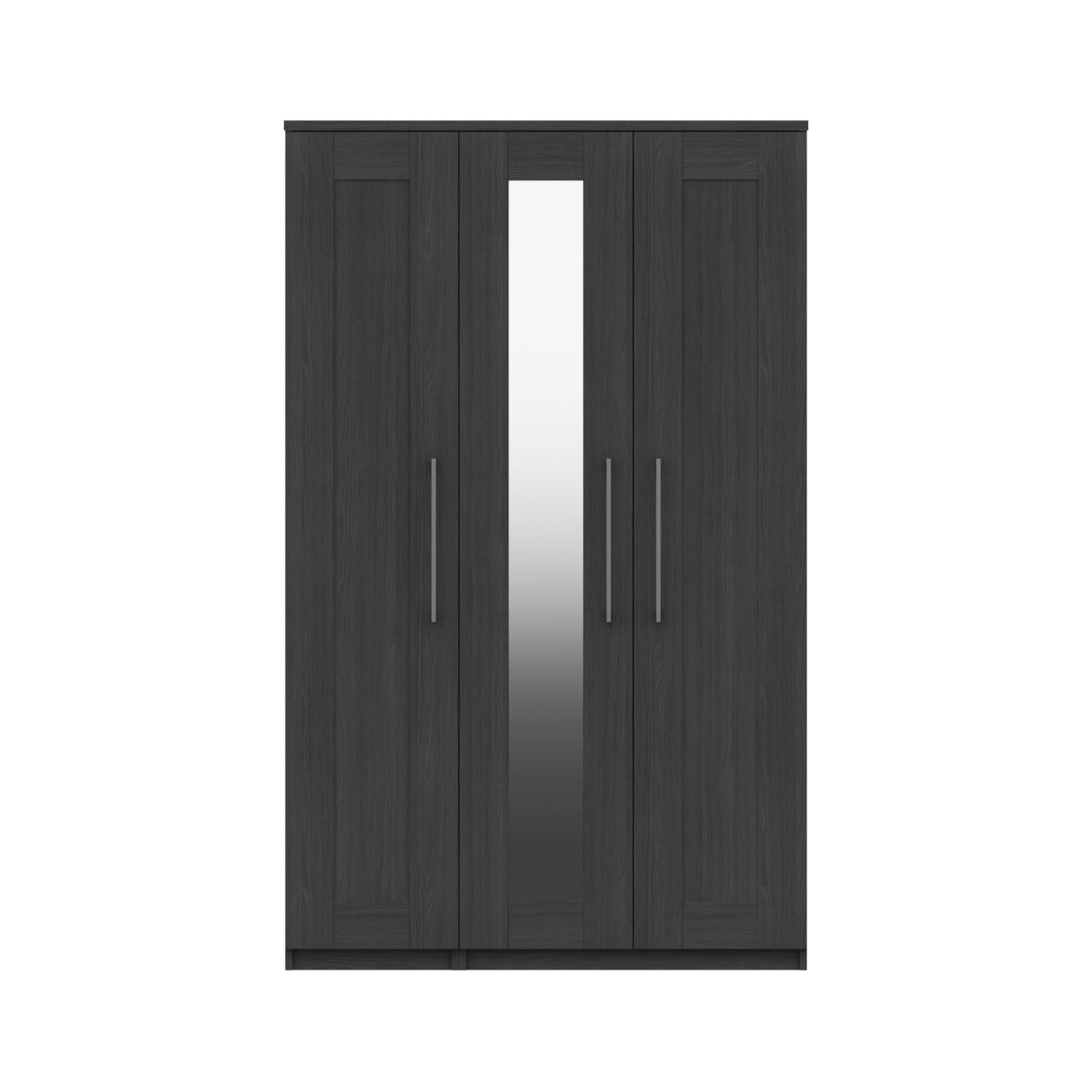 Stoke 3 Door Mirrored Wardrobe (Delivered Assembled) - Furniturezone