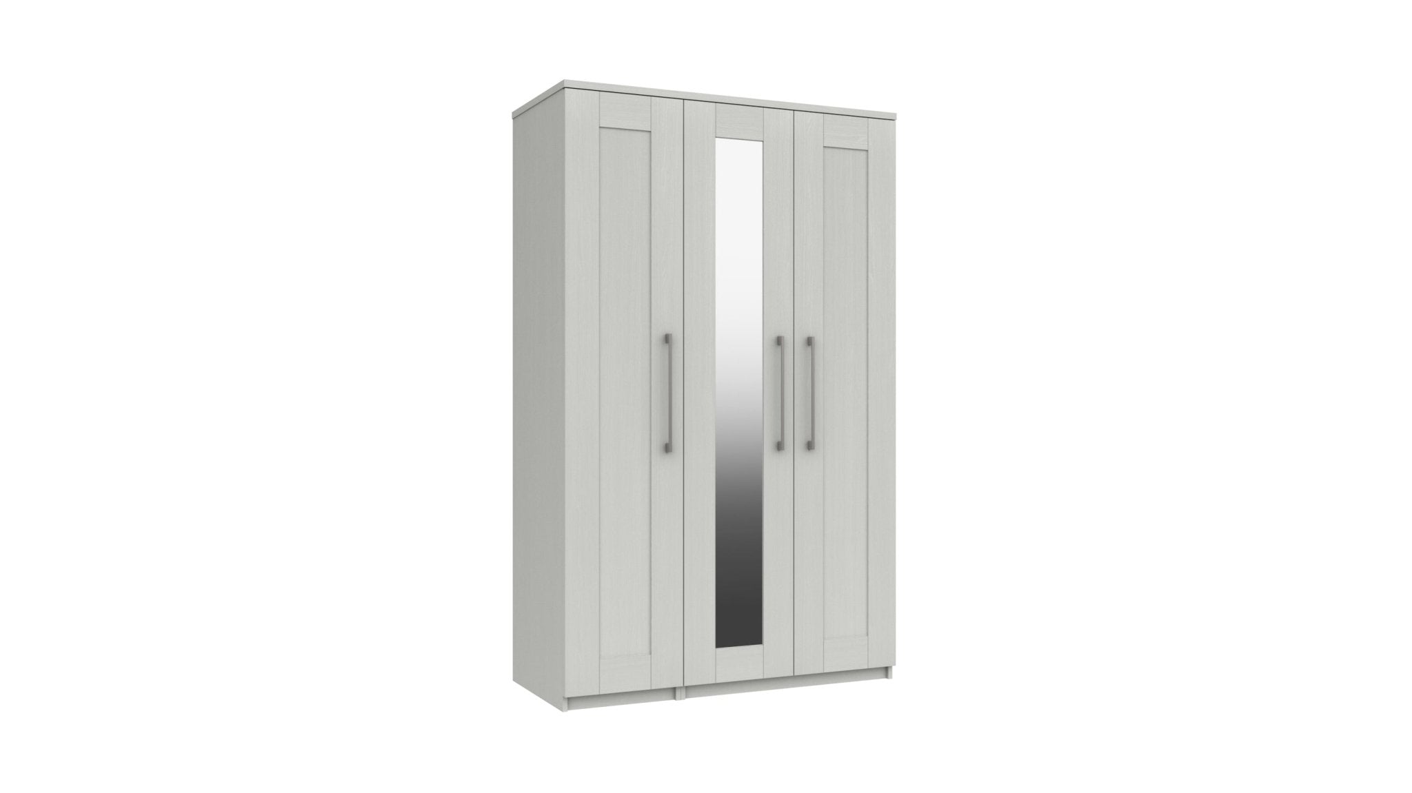 Stoke 3 Door Mirrored Wardrobe (Delivered Assembled) - Furniturezone