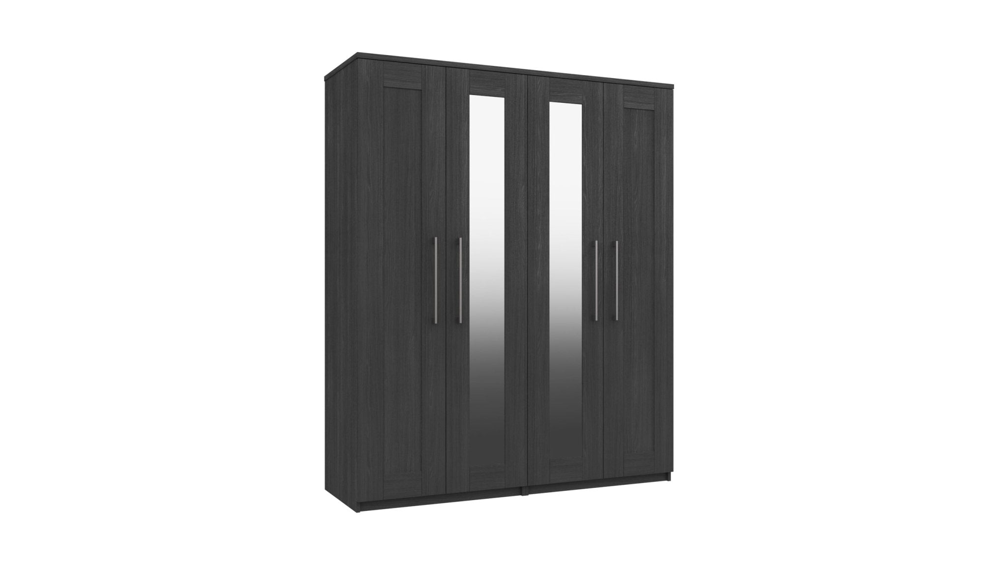 Stoke 4 Door Mirrored Wardrobe - Furniturezone