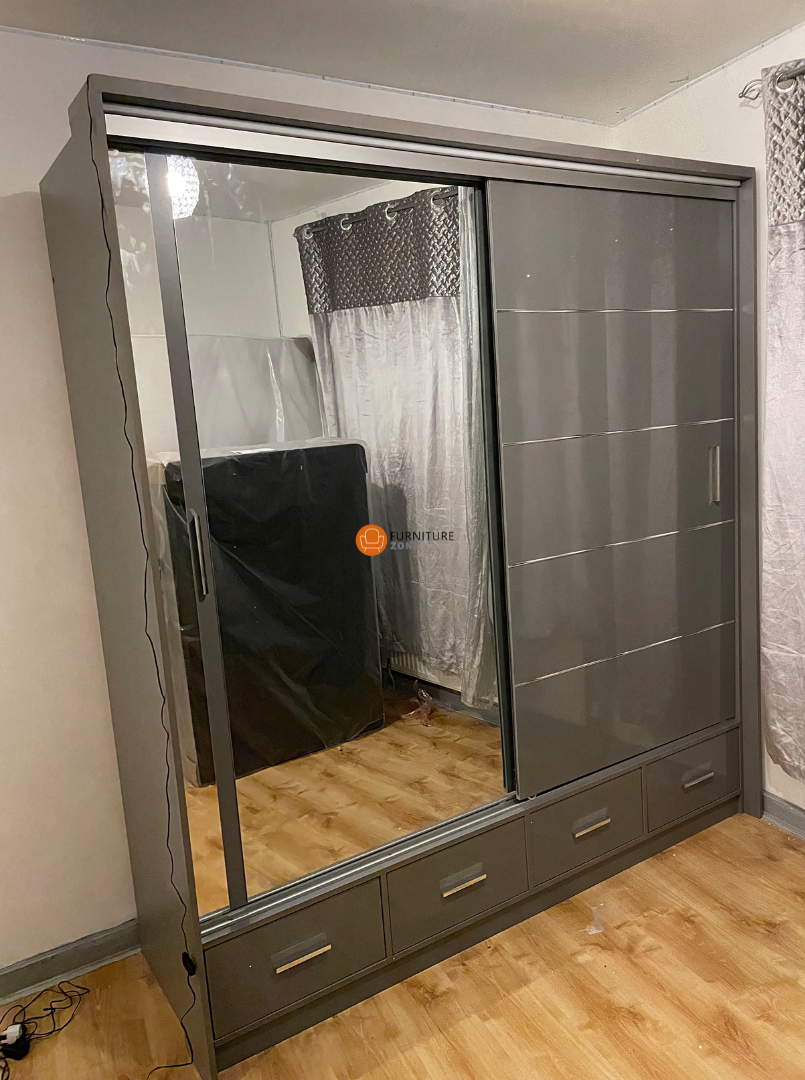 Delsie 208cm Sliding Wardrobe